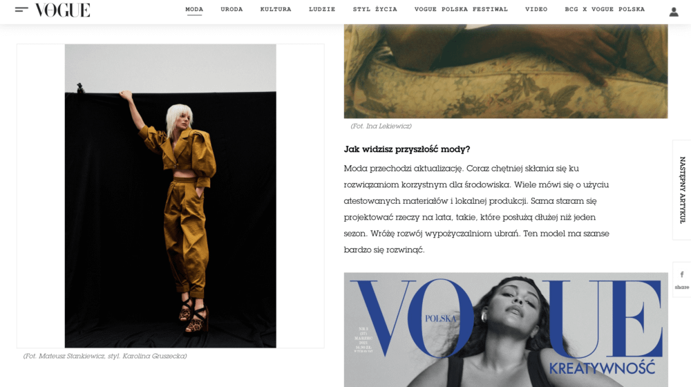 Vogue Kata Haratym brand 5
